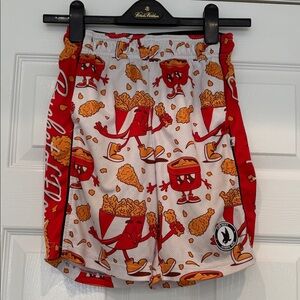 Flow Society Fried Chicken Graphic Shorts